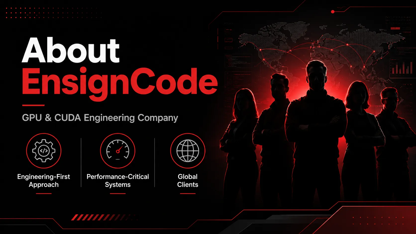 The Ensigncode team of GPU, AI, and Odoo ERP experts